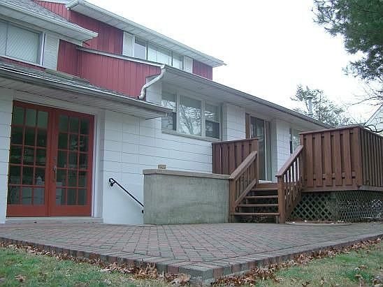 Deck with seperate patio area