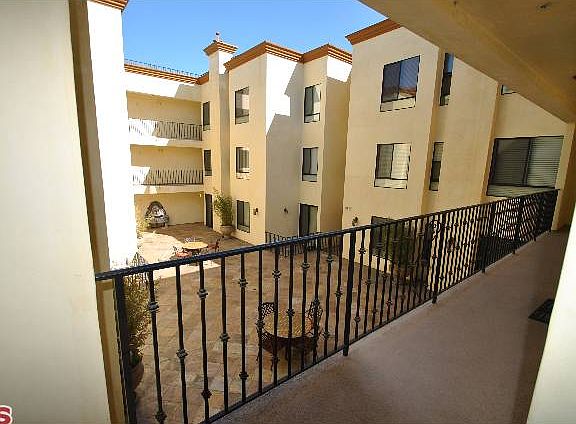 Walkways over courtyard