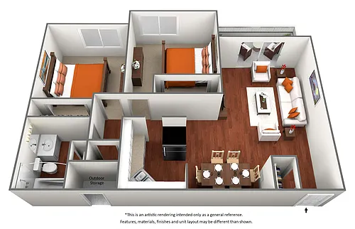 Floor plan Long Peak