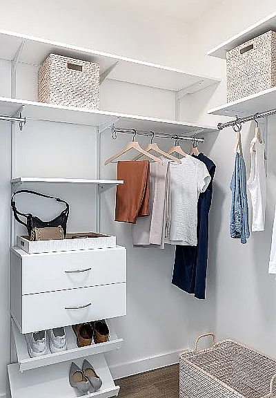 Spacious custom closets at One Rangers Way.