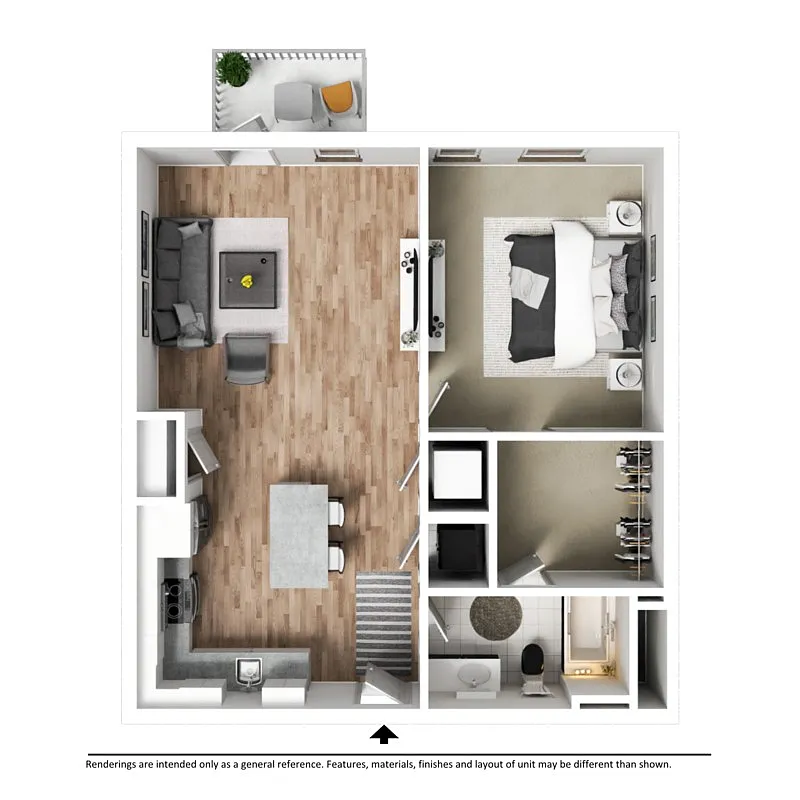 Floor plan Clark - Luxury Apartment