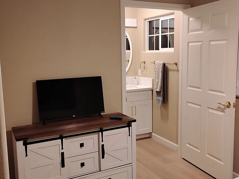 Furnished room with private bath