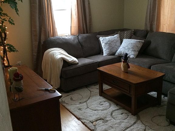Living room w/ HW floors