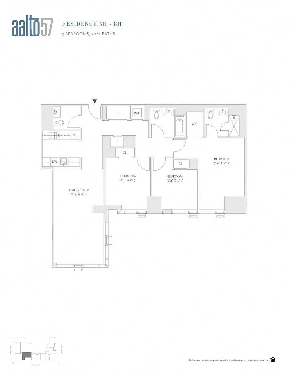 Floor plan 3 Bed/2.5 Bath-3A25