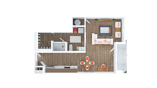 Floor plan Studio - The Romeo