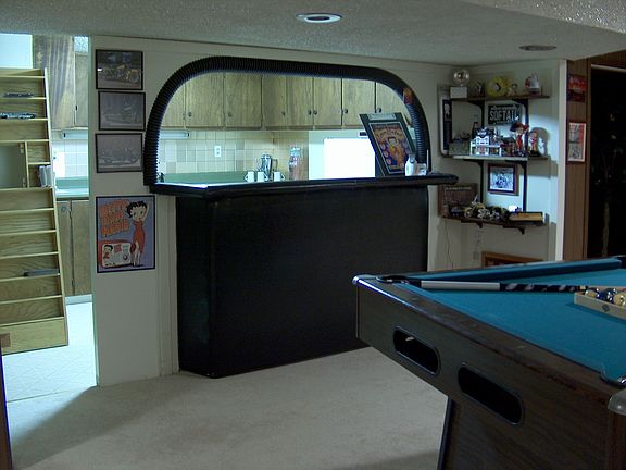 Bar in basement