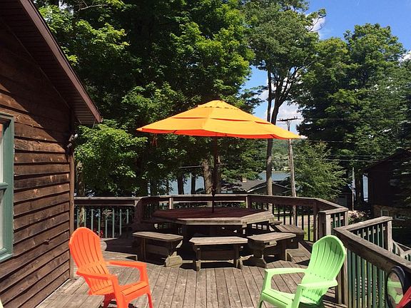 Deck with built in table