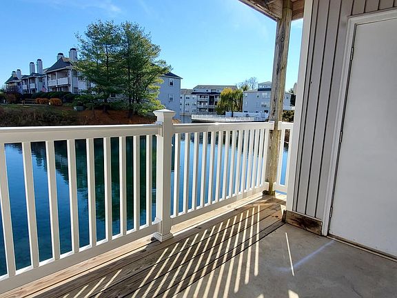 Balcony with water view