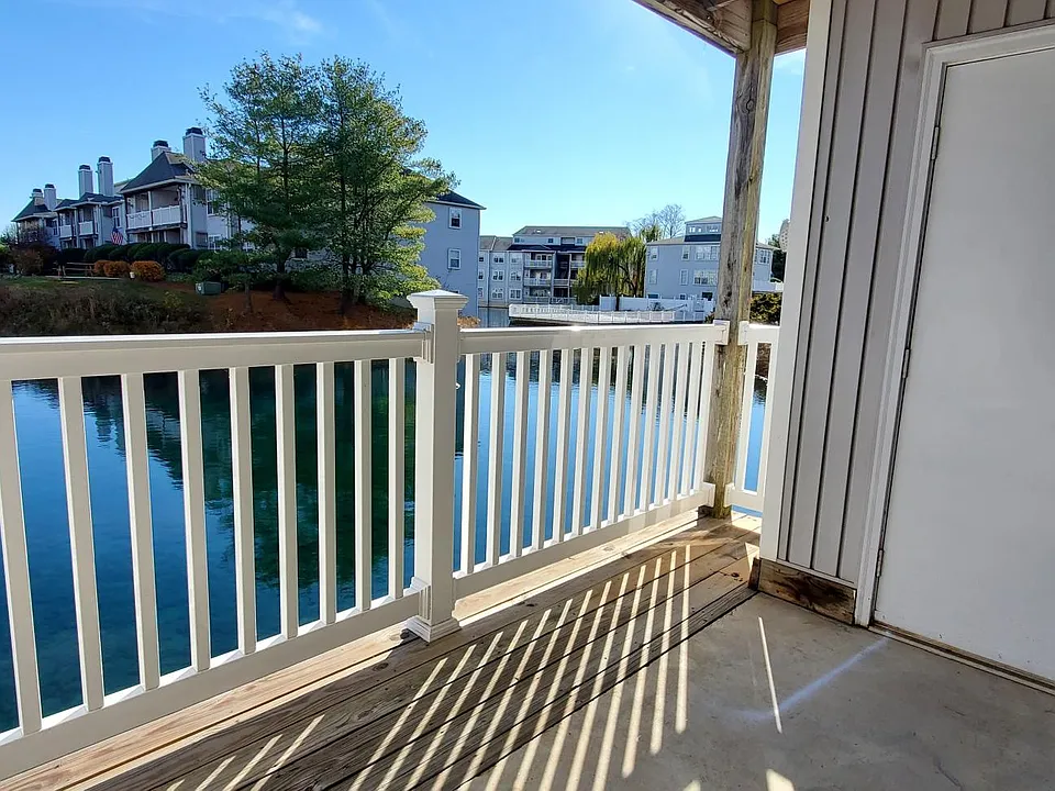 Balcony with water view
