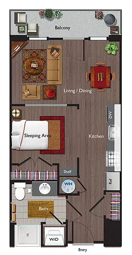 Floor plan Studio (S02A)