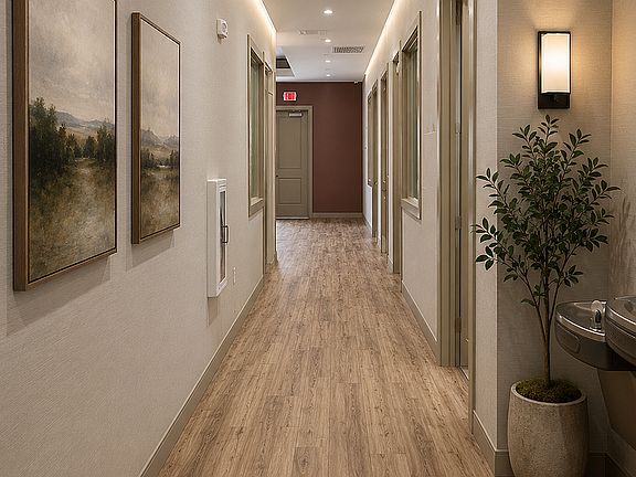 Hallway in business center