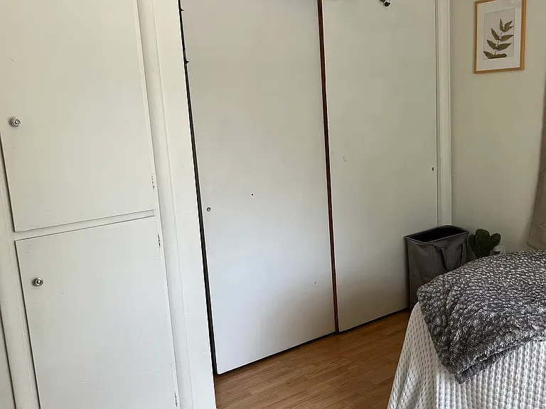 Bedroom with closet and built in storage