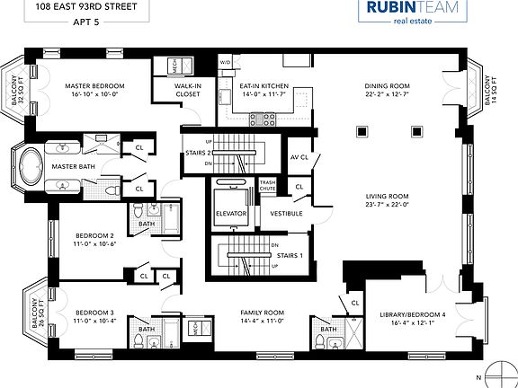 2nd image of 180 E 93rd St #5A