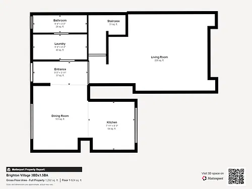 Floor plan 3x1 and half