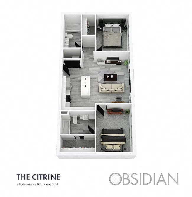 Floor plan OBSIDIAN - The Citrine