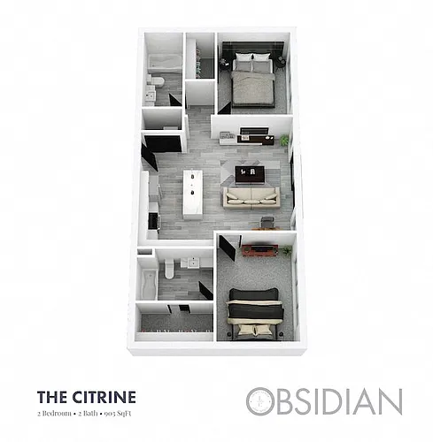 Floor plan OBSIDIAN - The Citrine