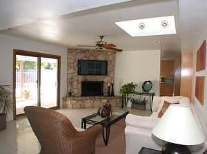 Beautiful Family Room w/stone fireplace