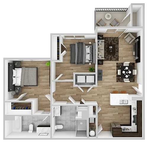 Floor plan 2 Bedroom