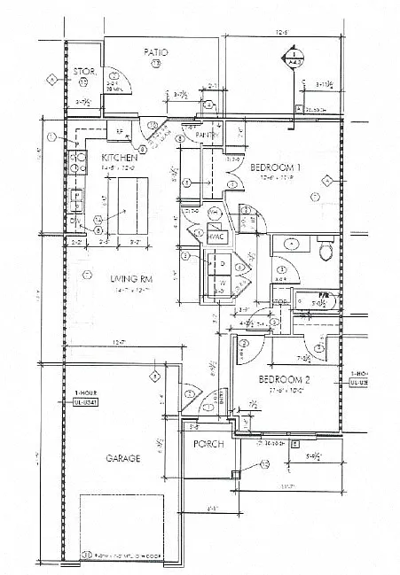 Floor plan Two Bedroom