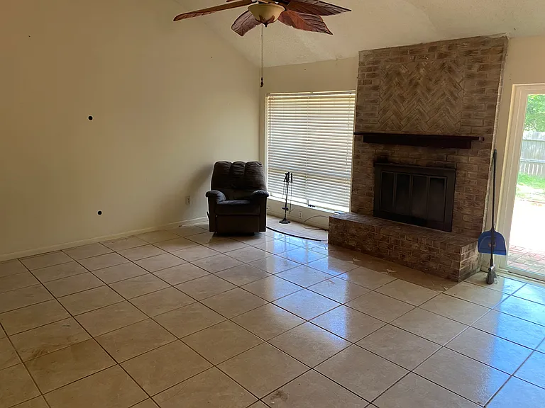 Living room, fireplace