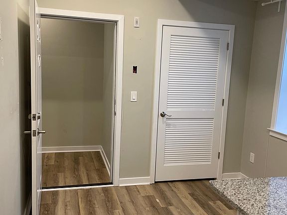 Front door & utility closet