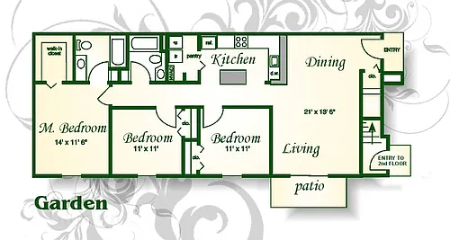 Floor plan The Evergreen Garden