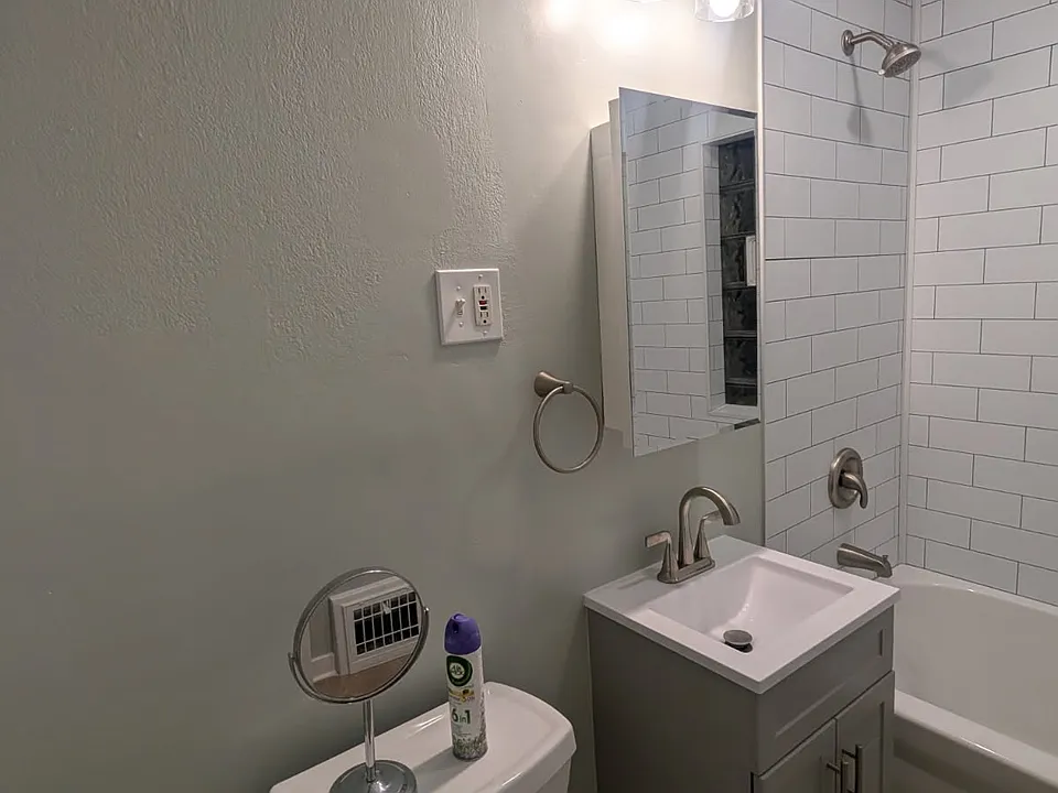 Future view of renovated bathroom