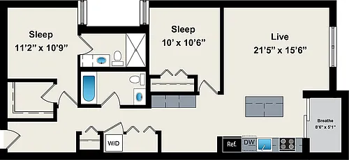 Floor plan B22