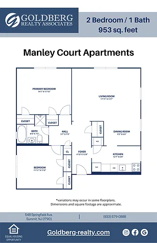 Floor plan Two Bedroom