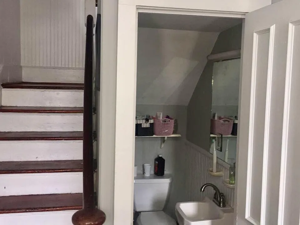1/2 bathroom downstairs