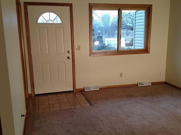 entry and living room