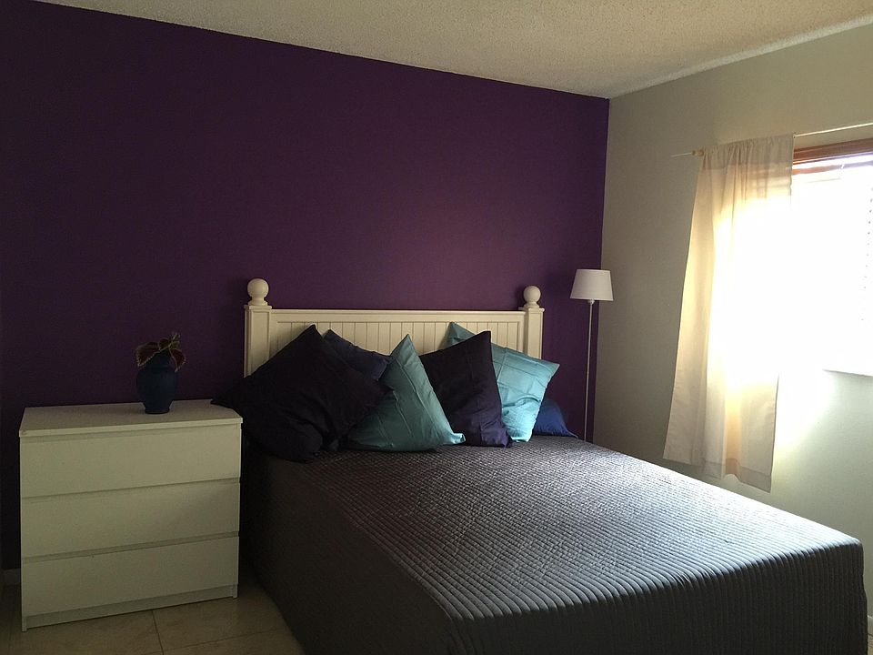 The 2nd bedroom: suitable as a guest room or an office. Pictured linens all are available for entire apartment, bedroom, bath, kitchen. Convenient & Move-in ready on your first day.