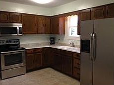Refinished cabinetry in the kitchen