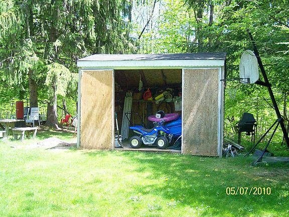 Tool shed rear yard