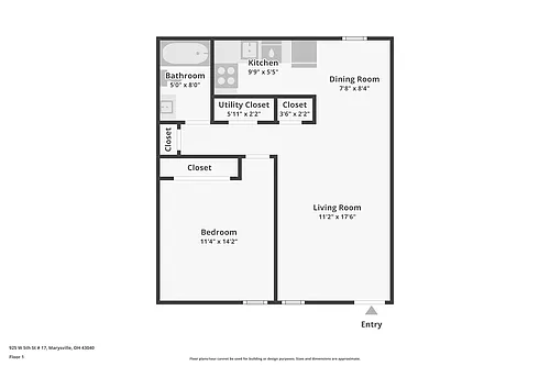 Floor plan 1 Bedroom
