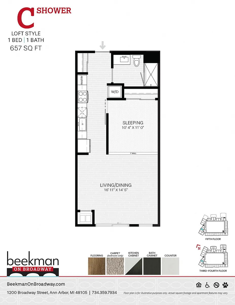 Floor plan C Shower