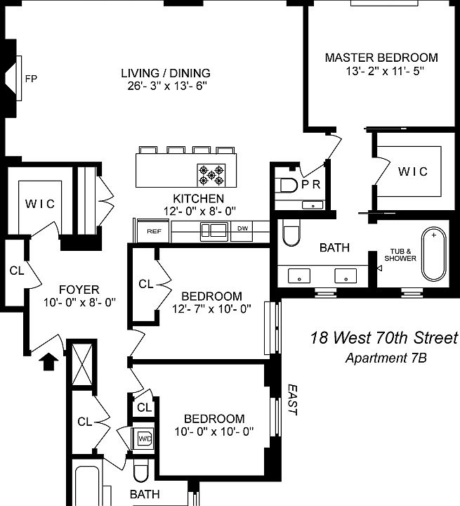2nd image of 18 W 70th St APT 7B