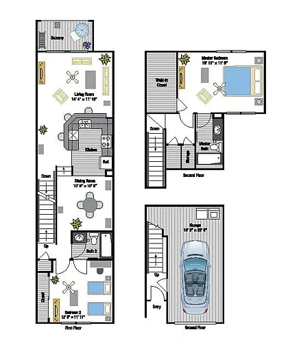 Floor plan Capri Townhome