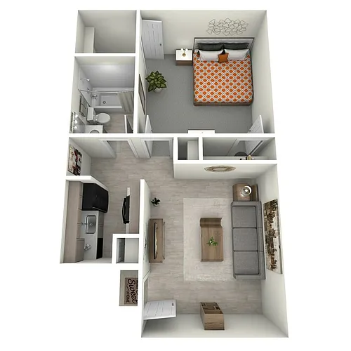 Floor plan 1X1