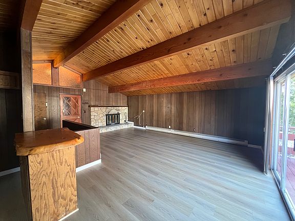 Living room with fireplace.
