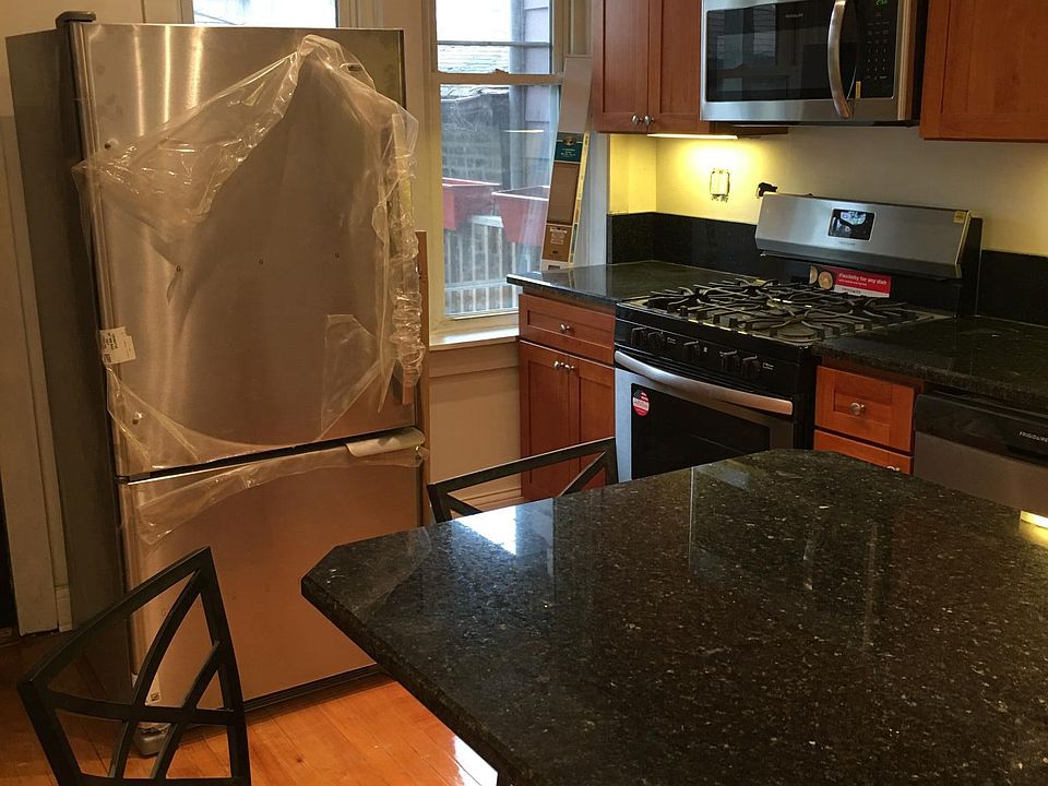 NEW, stainless appliances , with dishwasher, A sleek modern kitchen