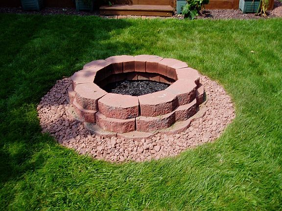 Outdoor Firepit off Deck