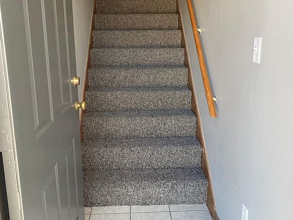 Private stair into unit