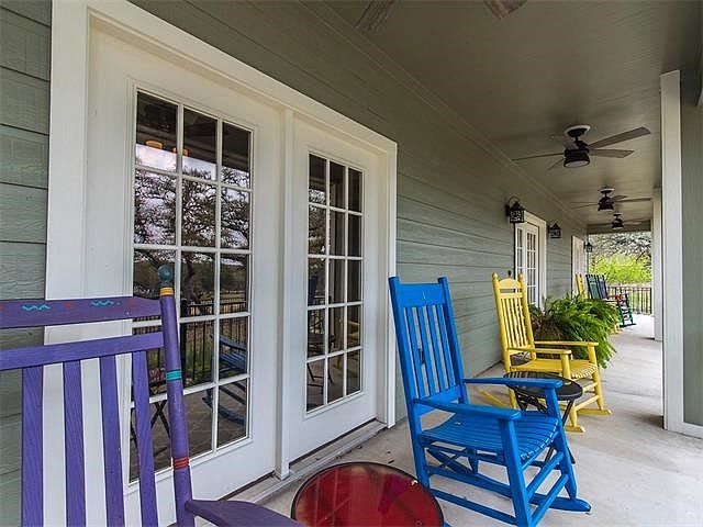 Take a break from your day or enjoy your evening out on this beautiful front porch.