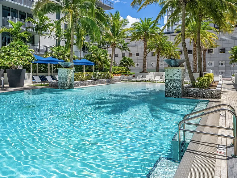 A Shimmering Resort Style Pool