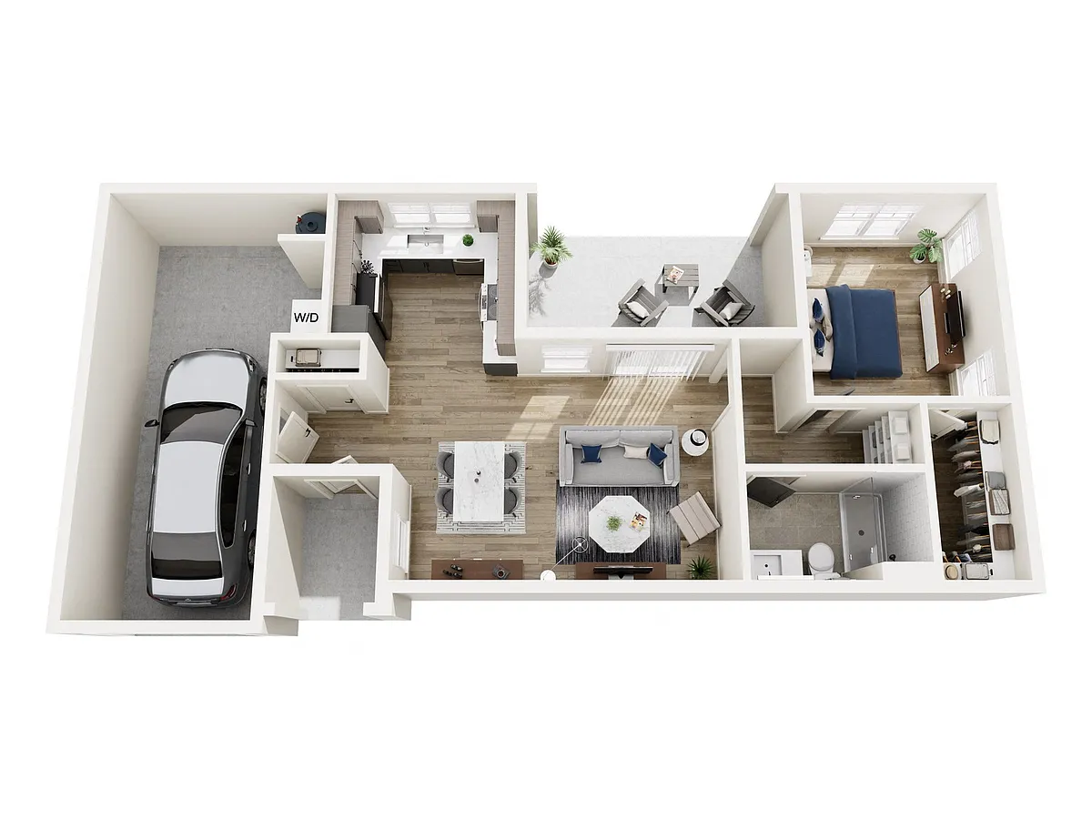 Floor plan 1 Bed - ADU