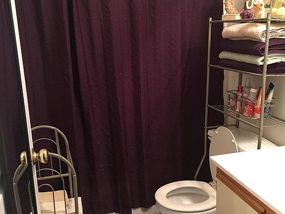 Bathroom off of bedroom