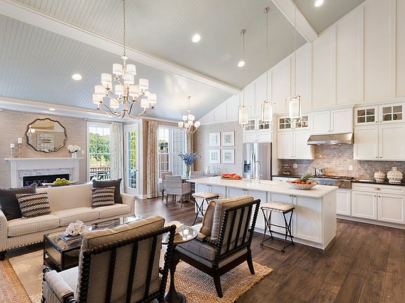 Great room and kitchen
