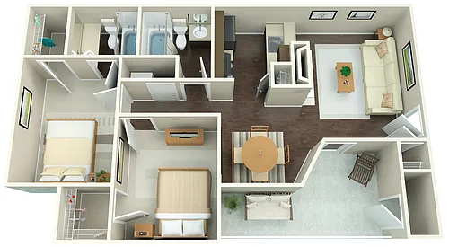 Floor plan 2X2