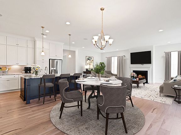 Virtually Staged Kitchen Dining